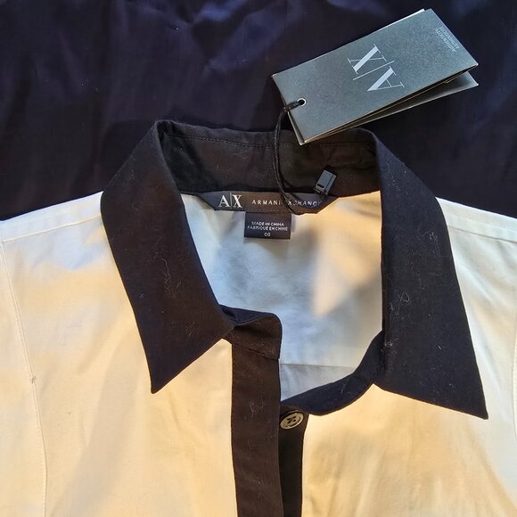 ARMANI EXCHANGE white cotton summer dress - Picture 3 of 16